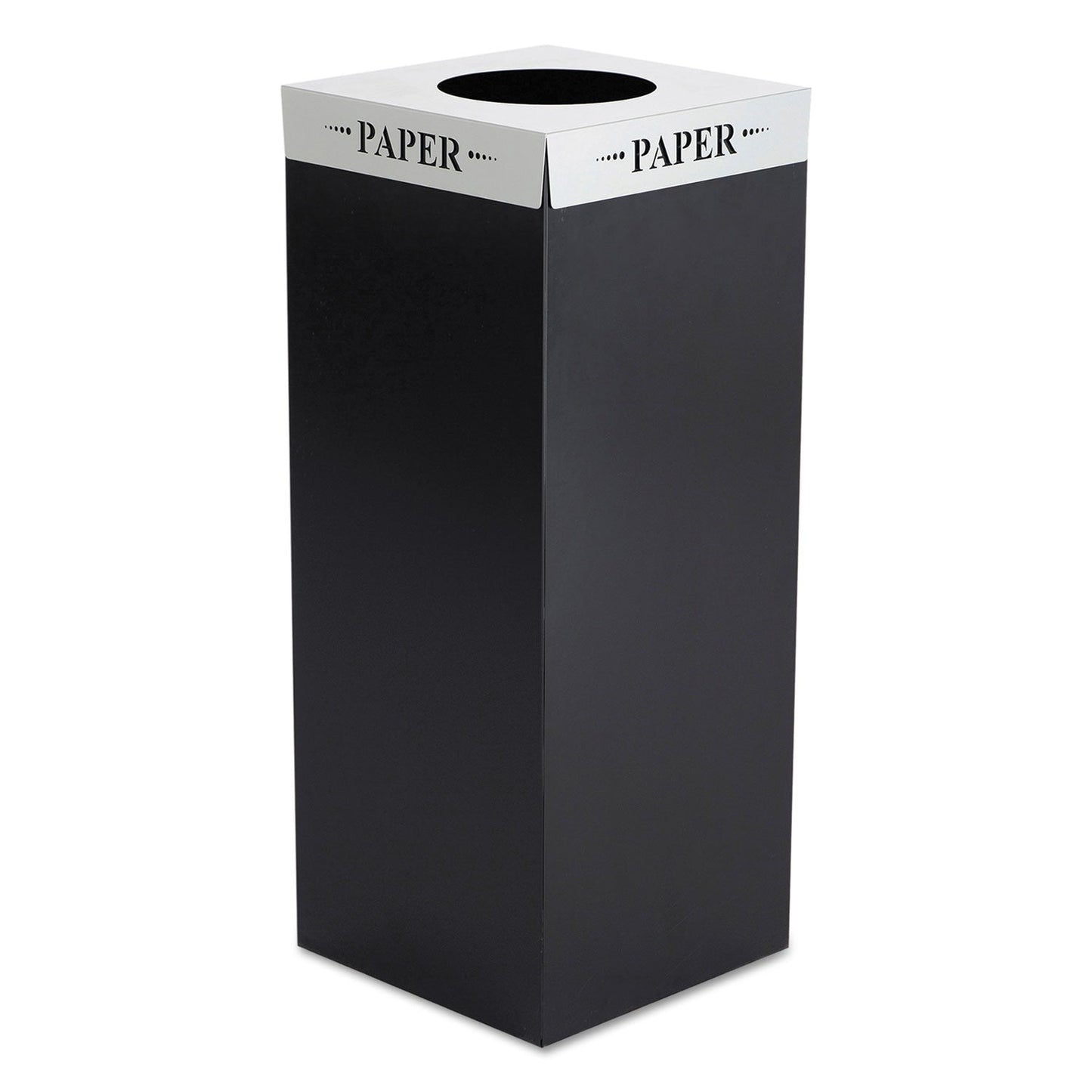 SQUARE-FECTA LID, PAPER, 15.5W X 15.5D X 3H, SILVER