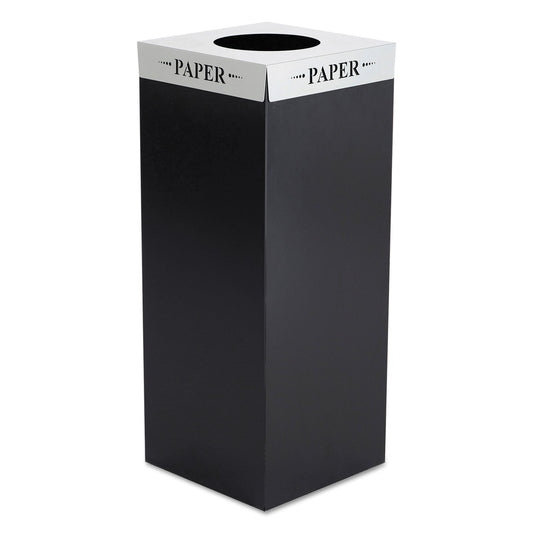 SQUARE-FECTA LID, PAPER, 15.5W X 15.5D X 3H, SILVER