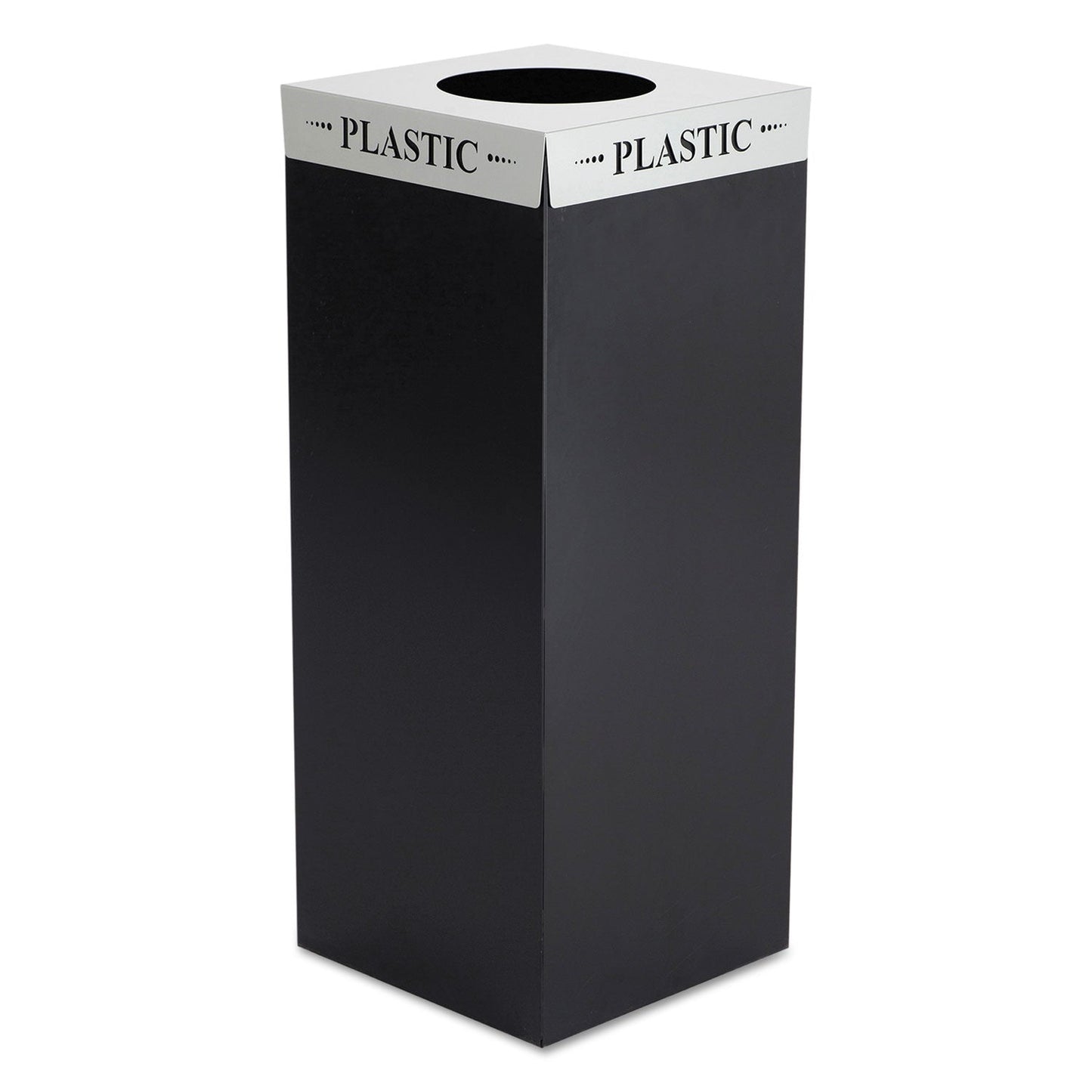 SQUARE-FECTA LID, PLASTIC, 15.5W X 15.5D X 3H, SILVER