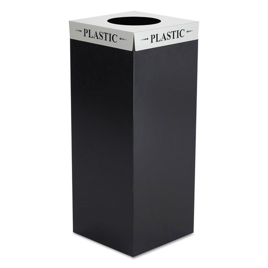 SQUARE-FECTA LID, PLASTIC, 15.5W X 15.5D X 3H, SILVER