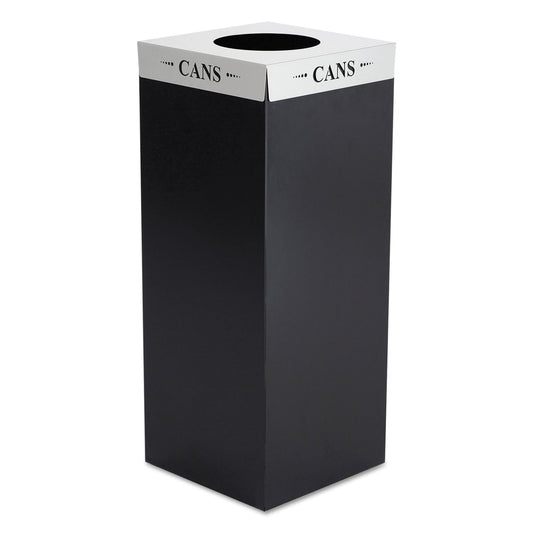 SQUARE-FECTA LID, CANS, 15.5W X 15.5D X 3H, SILVER