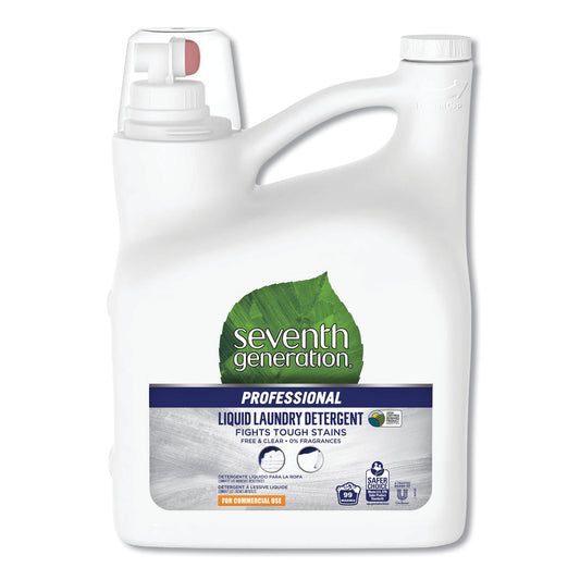 LIQUID LAUNDRY DETERGENT, FREE AND CLEAR SCENT, 150 OZ BOTTLE