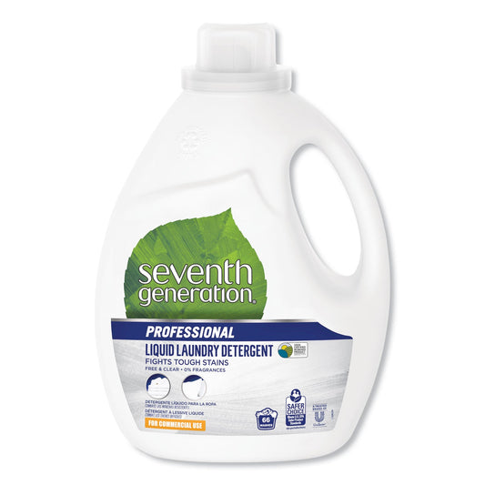 LIQUID LAUNDRY DETERGENT, FREE AND CLEAR, 66 LOADS, 100OZ BOTTLE, 4/CARTON