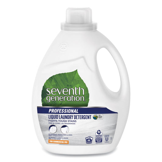 LIQUID LAUNDRY DETERGENT, FREE AND CLEAR, 66 LOADS, 100OZ BOTTLE