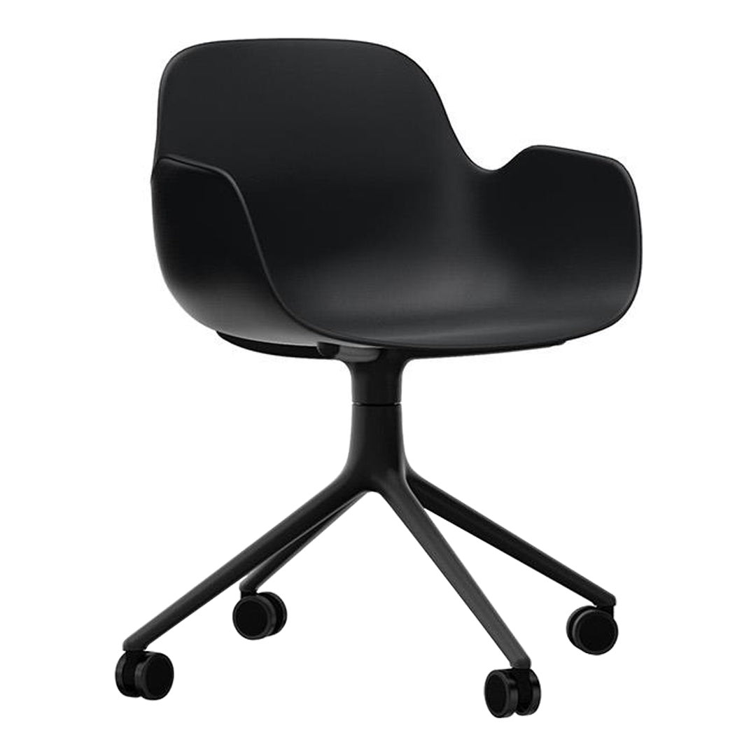 Form Armchair - 4W Swivel Base