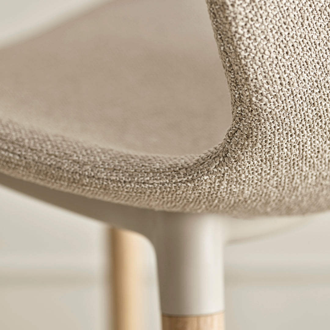 Seed Bar Chair - Upholstered - Oiled Oak Base