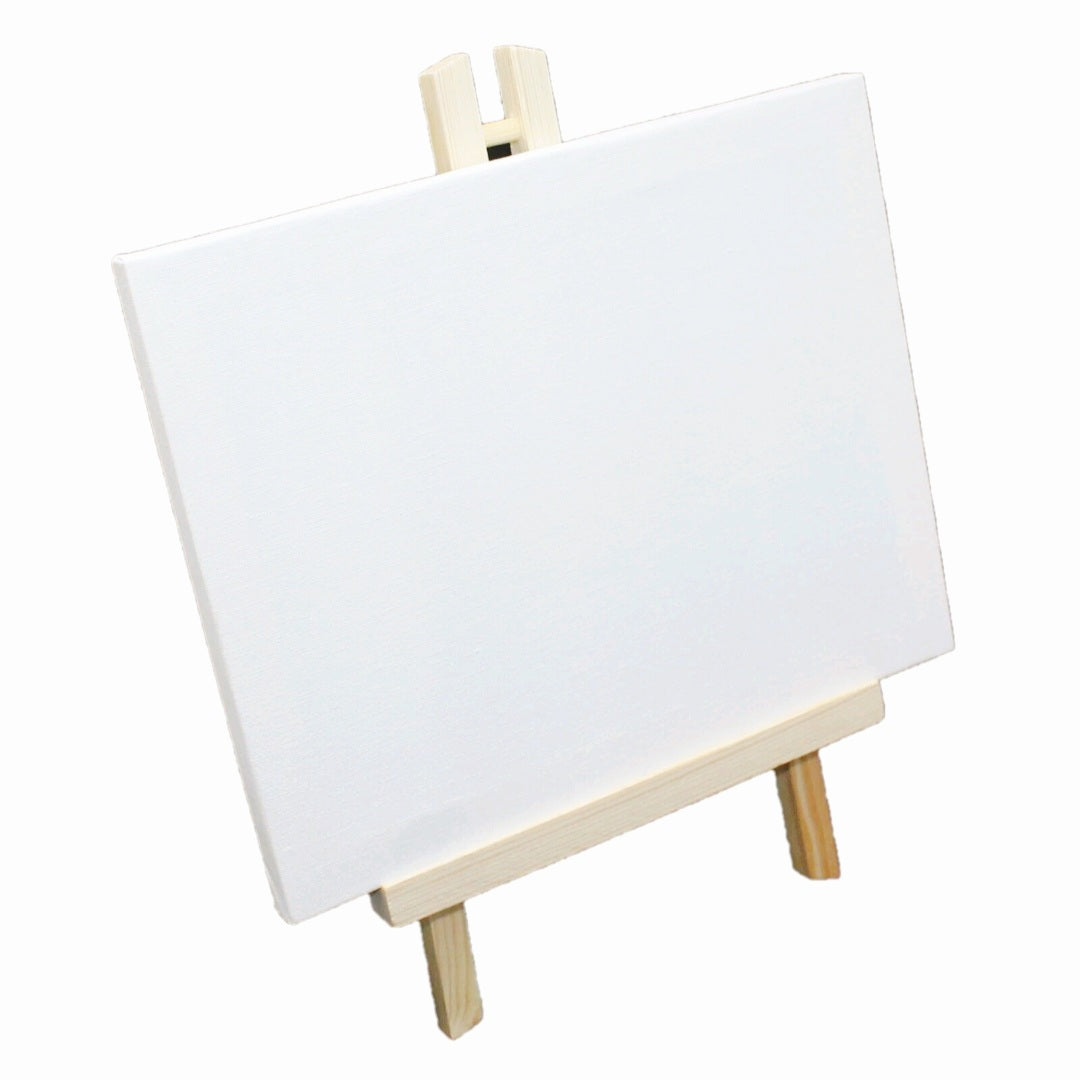 Mini Art Canvases & Wood Easel 4 x 6 or 5 x 7