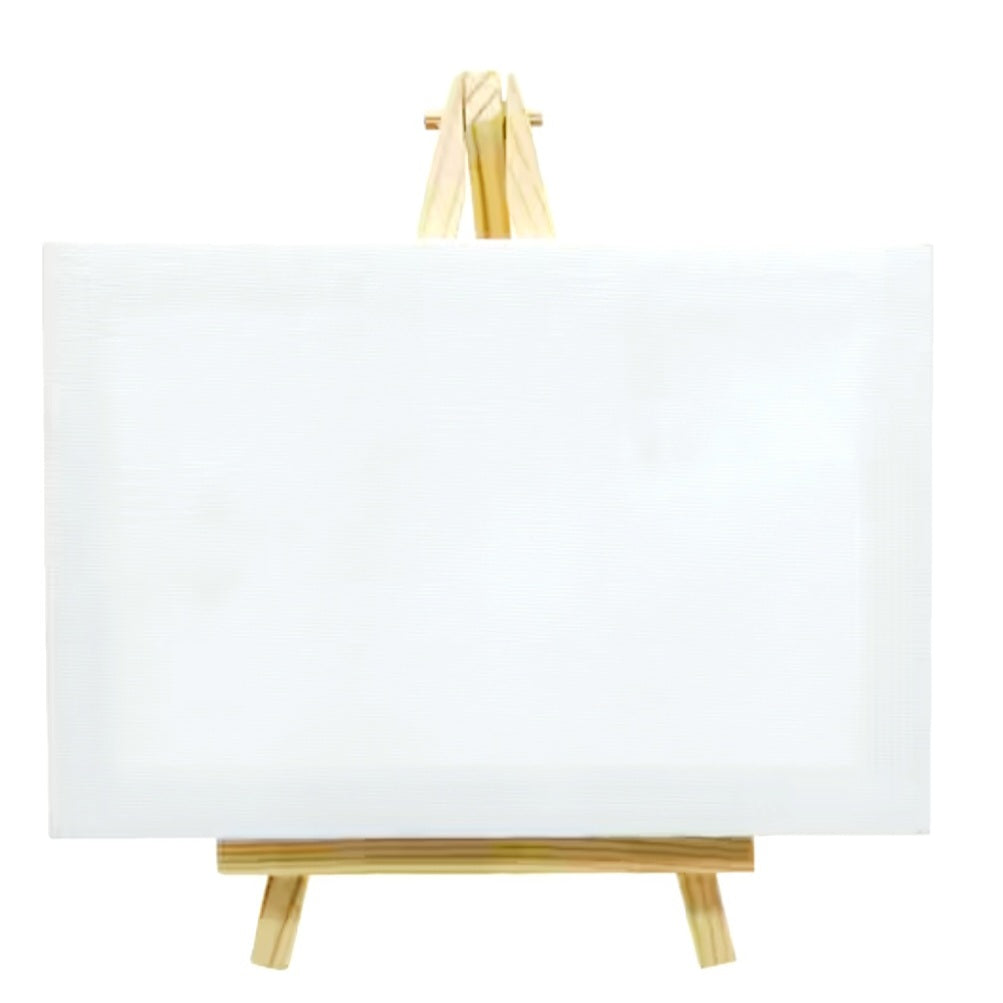 Mini Art Canvases & Wood Easel 4 x 6 or 5 x 7